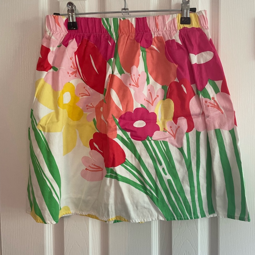 Lilly Pulitzer floral print skirt, size M